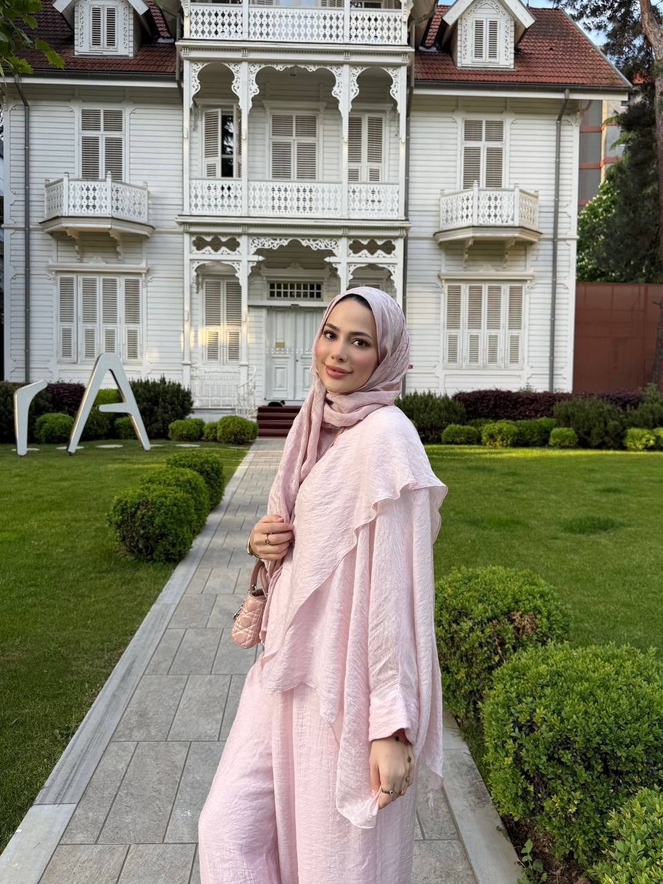 طقم صيفي قطعتين للمحجبات - الصورة 4